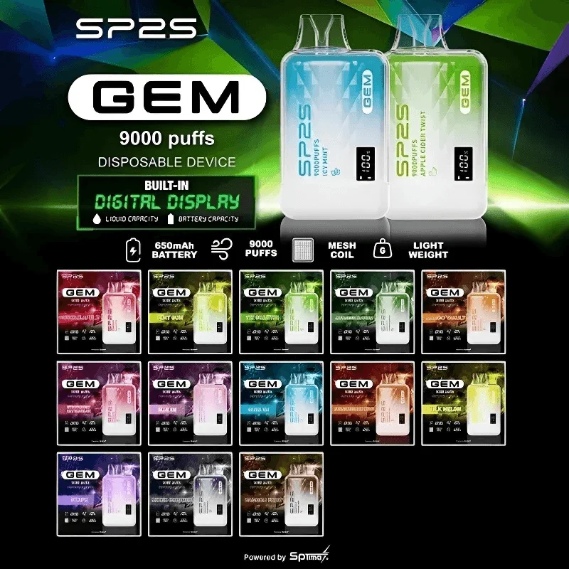 SP2S GEM拋棄式電子煙思博瑞一次性9000口