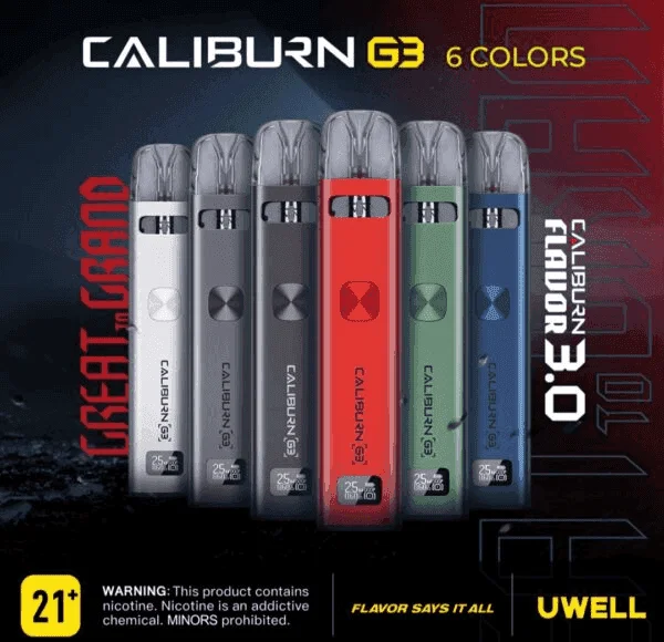 UWELL Caliburn G3咖哩棒G3 KIT電子煙2主機官網評價說明書