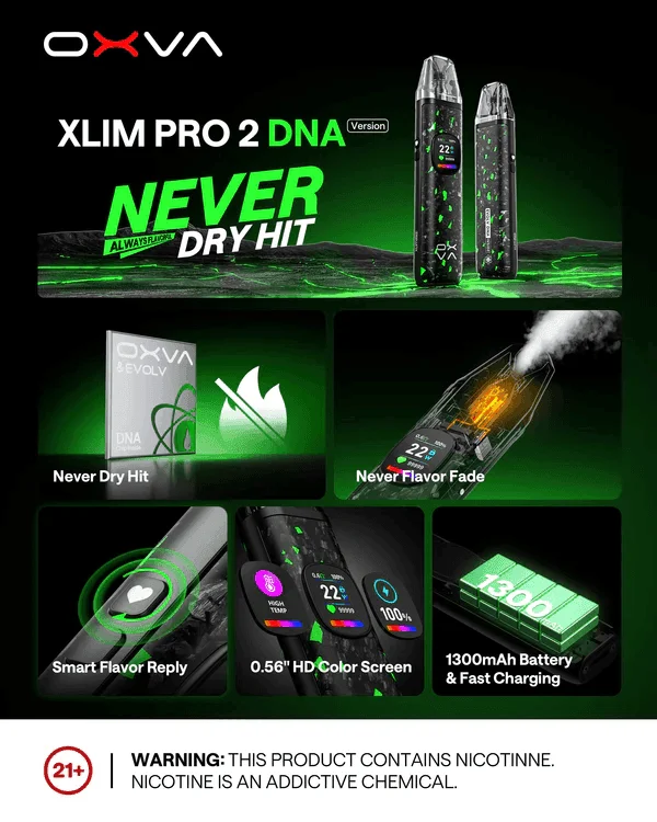 OXVA Xlim Pro 2 DNA小蠻牛全球首款DNA晶片驅動Pod裝置主機